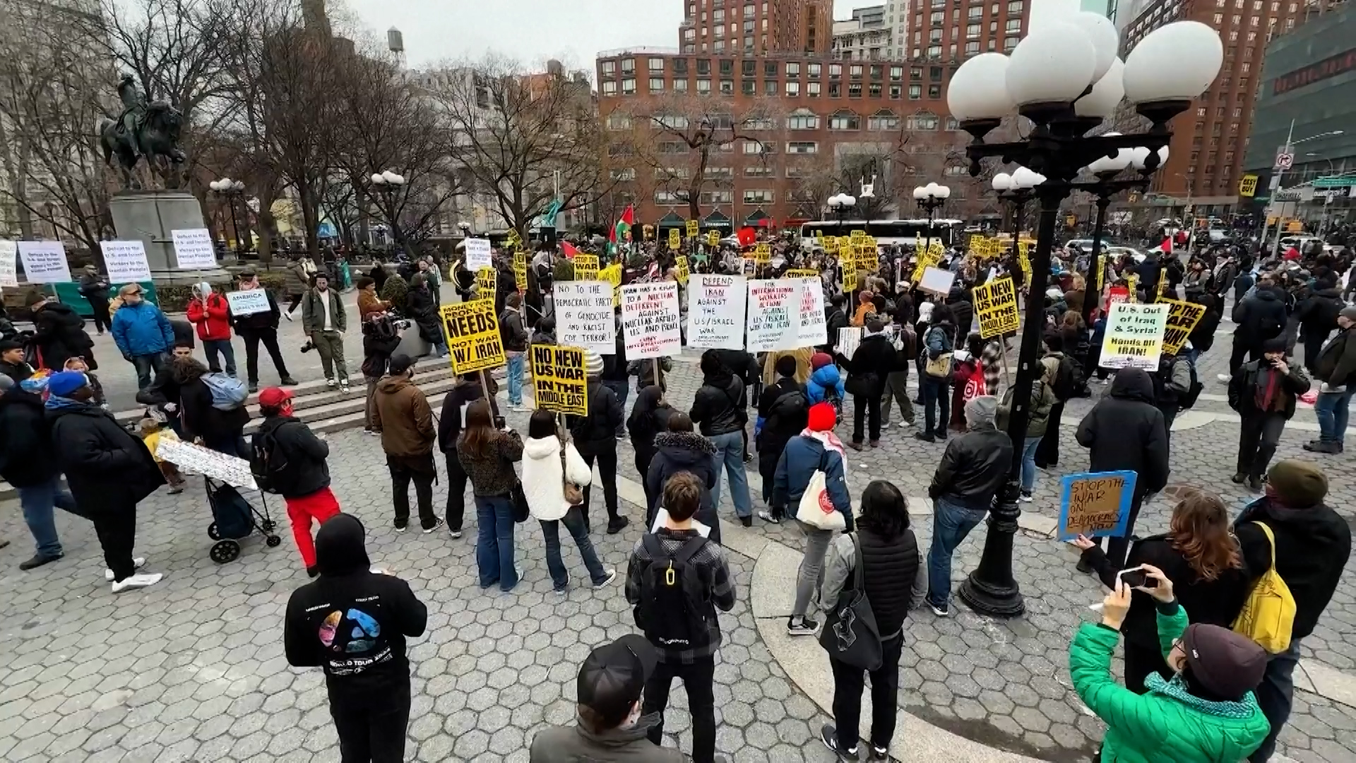 इरानमाथि अमेरिका–इजरायली आक्रमणको विरोधमा अमेरिकामै  प्रदर्शन